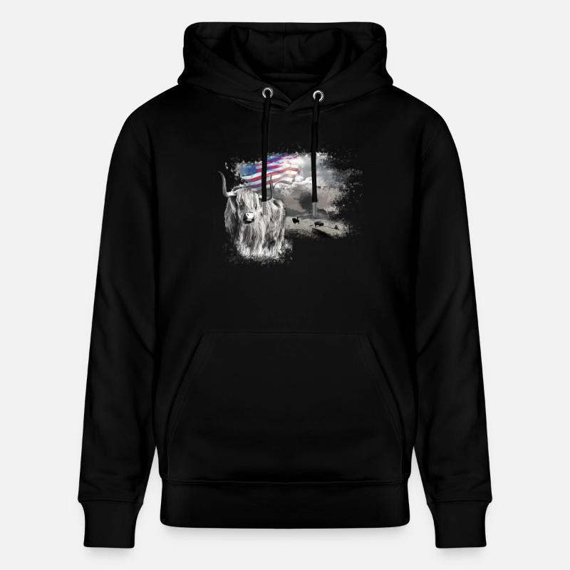 kl_linedance24a - Stanley/Stella Unisex Bio-Hoodie CRUISER  - Schwarz