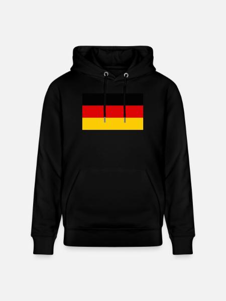 Drapeau Allemagne / German Flag - Stanley/Stella CRUISER Unisex Organic Hoodie - black