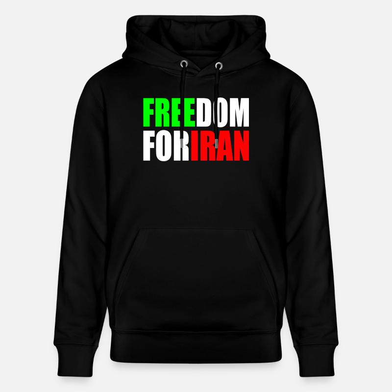 Freedom for iran - Sweat à capuche bio CRUISER Stanley/Stella Unisexe - noir