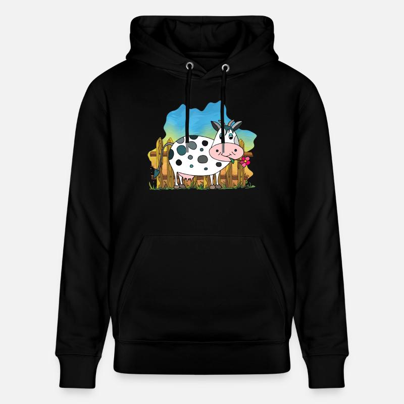 Vache - Sweat à capuche bio CRUISER Stanley/Stella Unisexe - noir