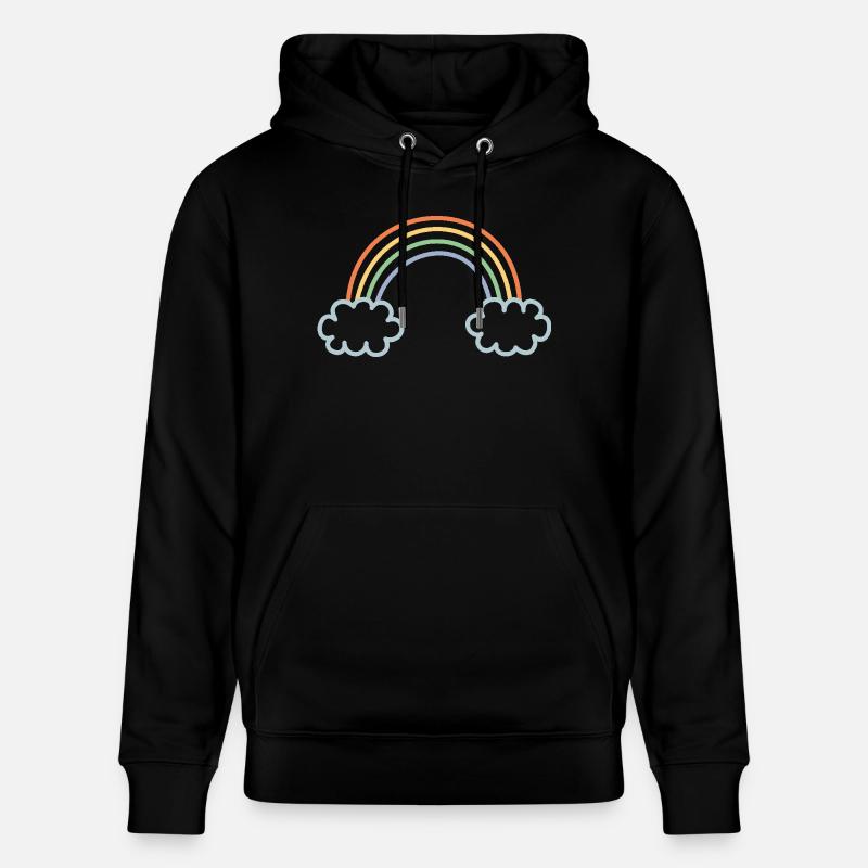 Teint arc-en-ciel - Sweat à capuche bio CRUISER Stanley/Stella Unisexe - noir