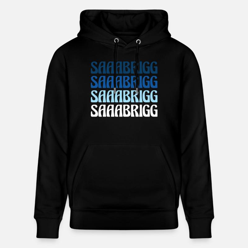 Saaabrigg Saarbrücken Dialecte Cadeau - Sweat à capuche bio CRUISER Stanley/Stella Unisexe - noir