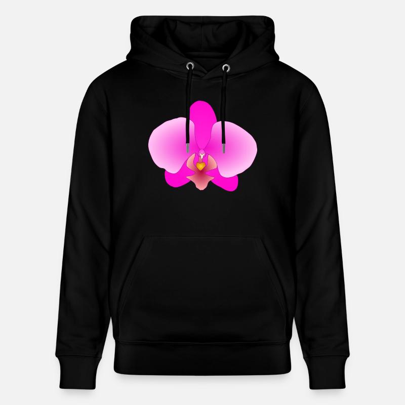 orchidée rose - Sweat à capuche bio CRUISER Stanley/Stella Unisexe - noir