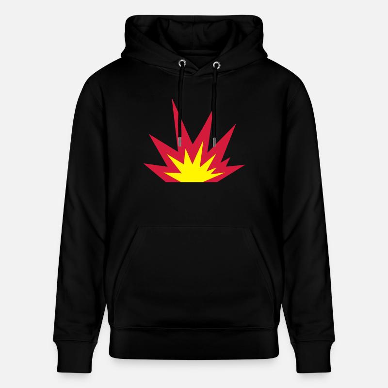 explosion, incendie - Sweat à capuche bio CRUISER Stanley/Stella Unisexe - noir