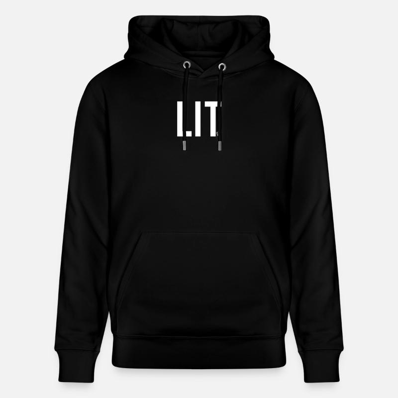 Lit - Sweat à capuche bio CRUISER Stanley/Stella Unisexe - noir