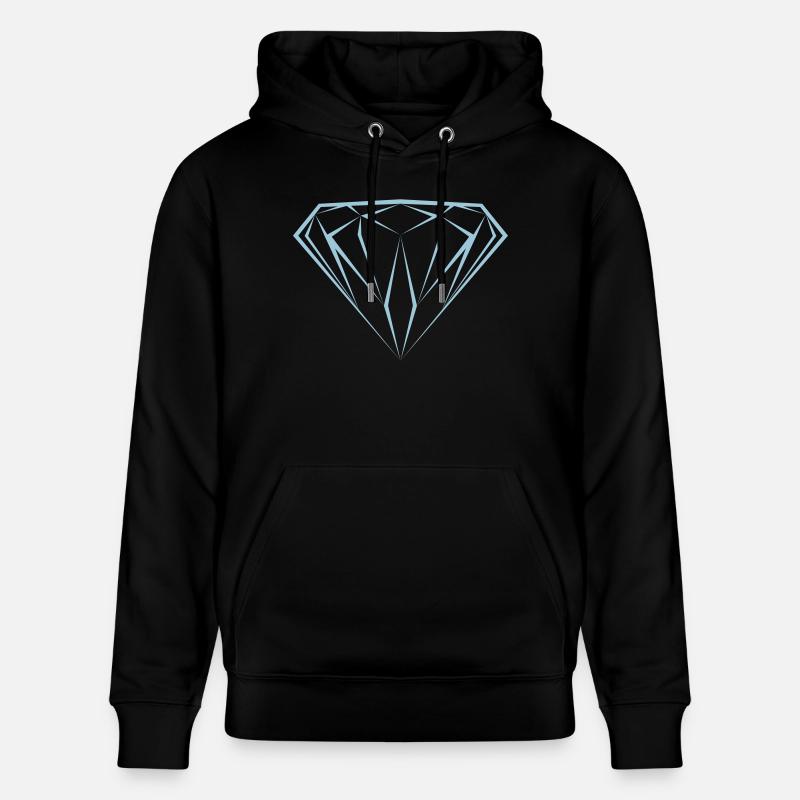Diamant diamond diamante dollard διαμάντι - Sweat à capuche bio CRUISER Stanley/Stella Unisexe - noir