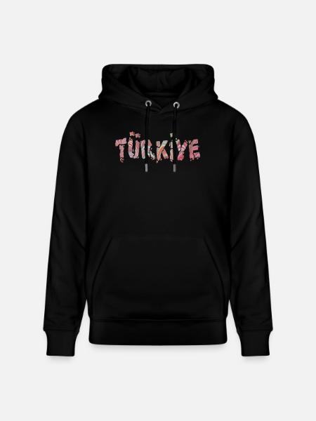 Türkiye lettering 106 - Stanley/Stella CRUISER Unisex Organic Hoodie - black