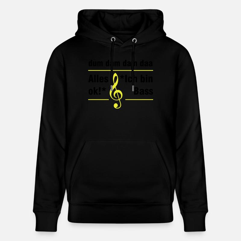 Basse - Sweat à capuche bio CRUISER Stanley/Stella Unisexe - noir