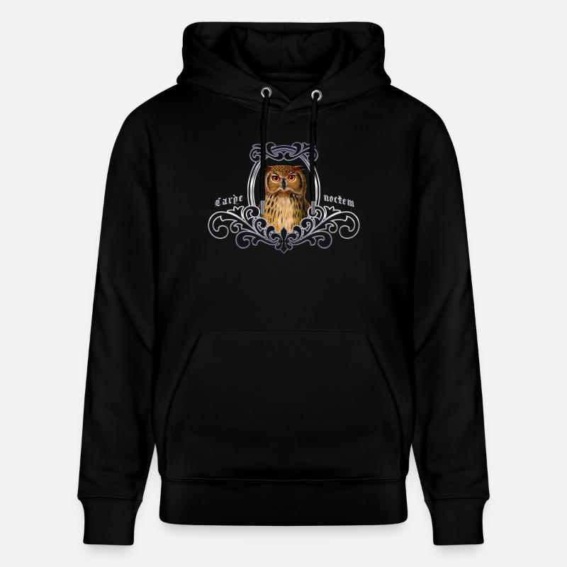 Uhu Carpe noctem - Sweat à capuche bio CRUISER Stanley/Stella Unisexe - noir
