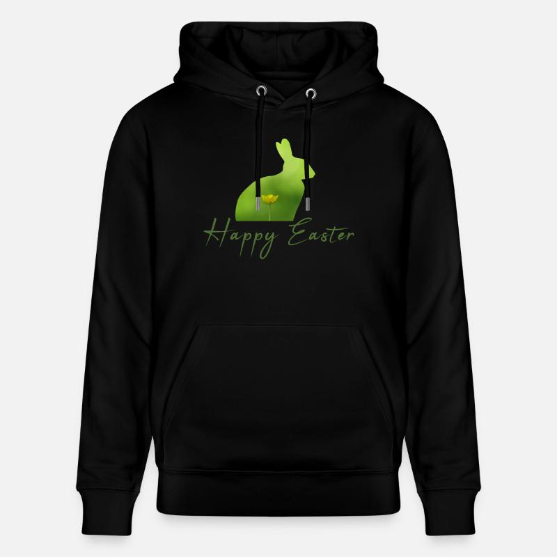 Joyeux lapin de Pâques - Sweat à capuche bio CRUISER Stanley/Stella Unisexe - noir