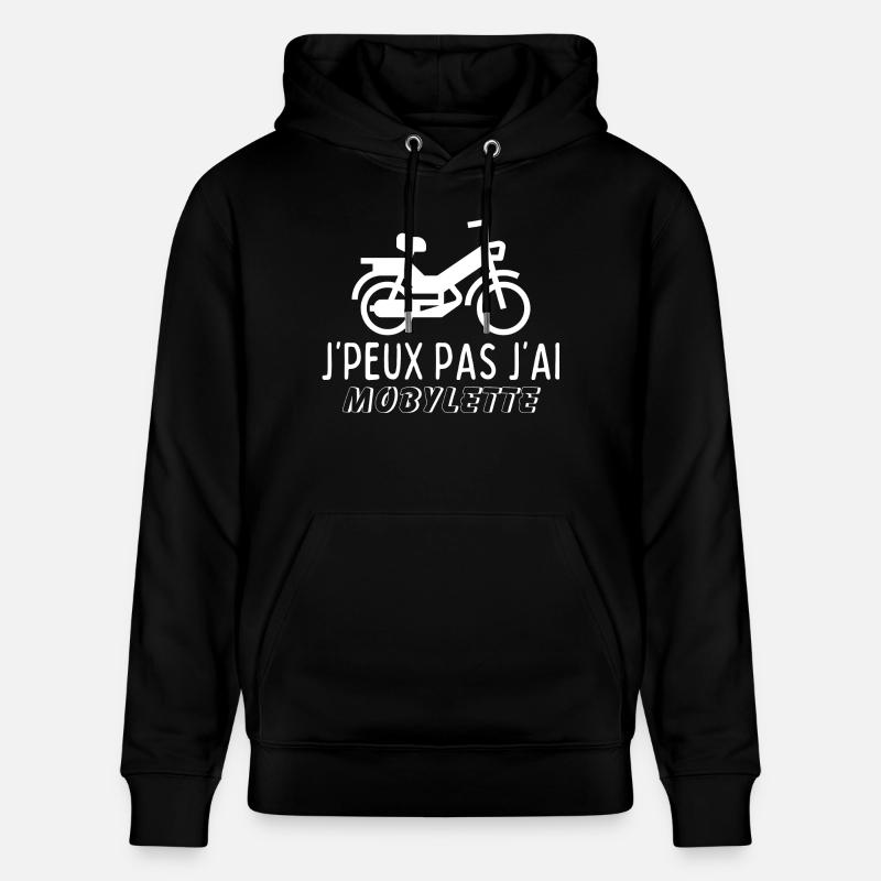 J'peux Pas J'ai Mobylette - Sweat à capuche bio CRUISER Stanley/Stella Unisexe - noir