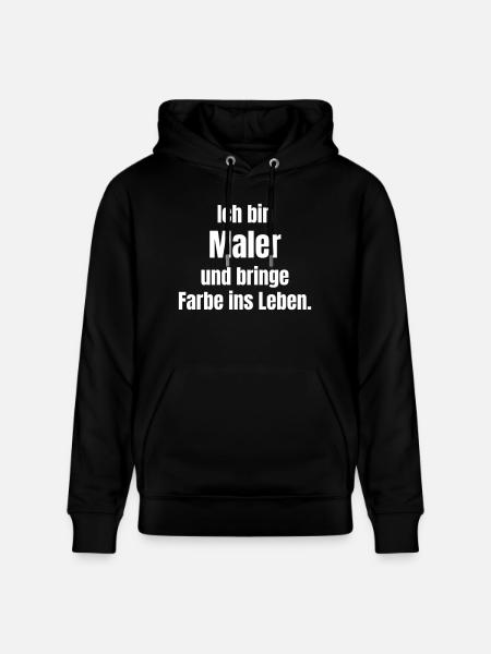 Maler - Stanley/Stella Unisex Bio-Hoodie CRUISER  - Schwarz