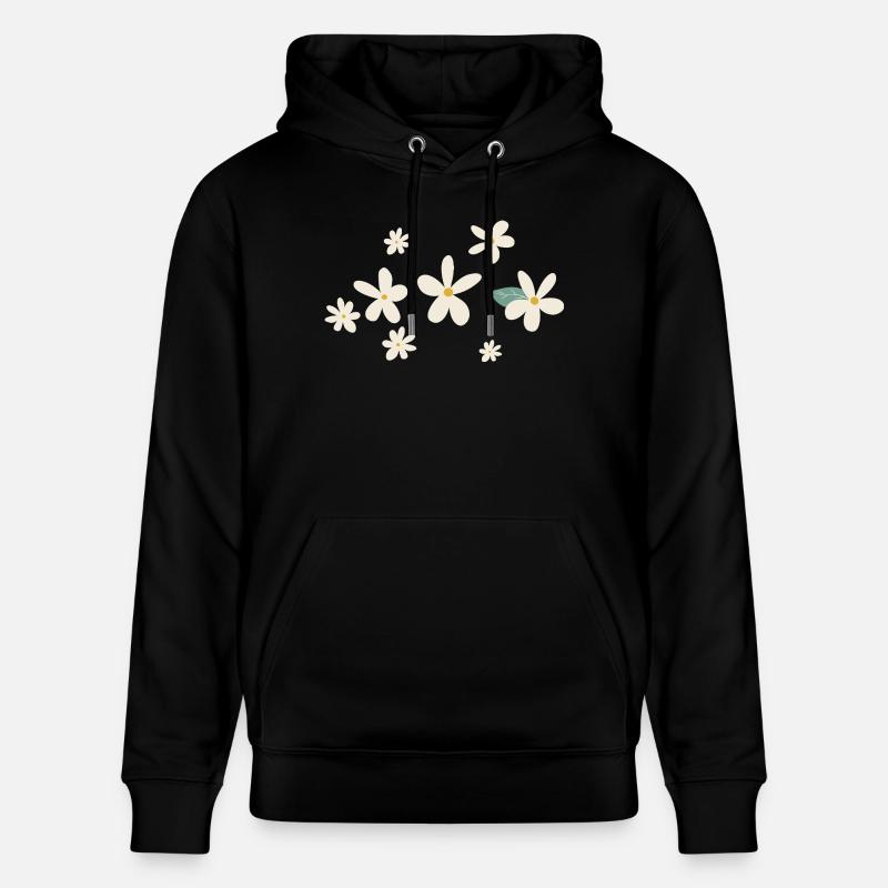 Fleurs marguerites idée cadeau - Sweat à capuche bio CRUISER Stanley/Stella Unisexe - noir