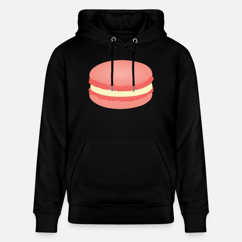 macaron rose - Sweat à capuche bio CRUISER Stanley/Stella Unisexe - noir