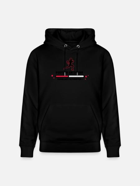 FOOTING EN COURS - Sweat à capuche bio CRUISER Stanley/Stella Unisexe - noir