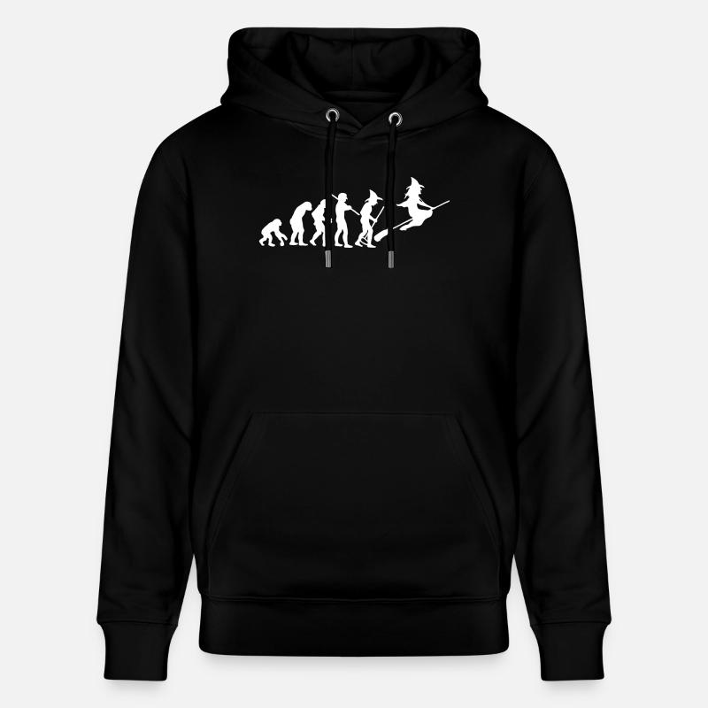 evolution of witch - Stanley/Stella Unisex Bio-Hoodie CRUISER  - Schwarz