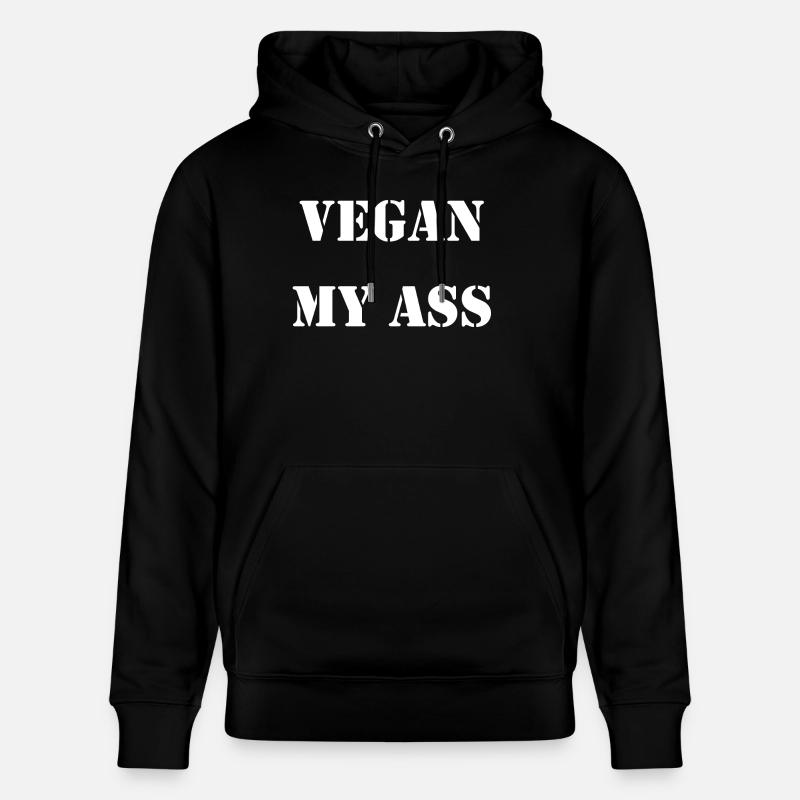 végétalien mon cul - Sweat à capuche bio CRUISER Stanley/Stella Unisexe - noir