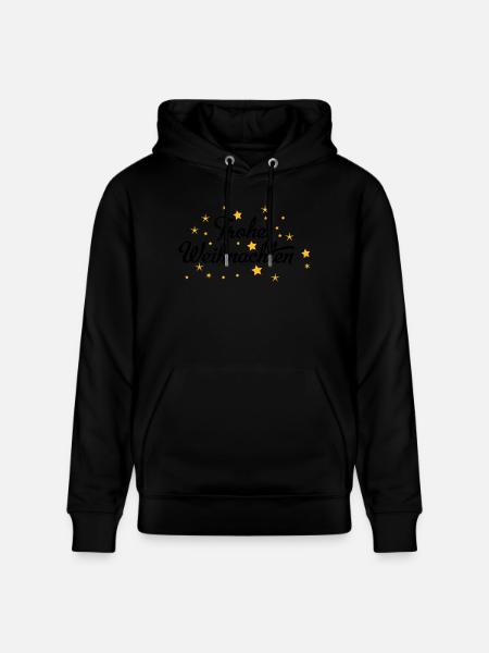 Frohe Weihnachten - Stanley/Stella Unisex Bio-Hoodie CRUISER  - Schwarz