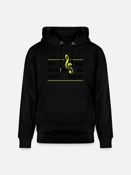Soprano - Stanley/Stella CRUISER Unisex Organic Hoodie - black