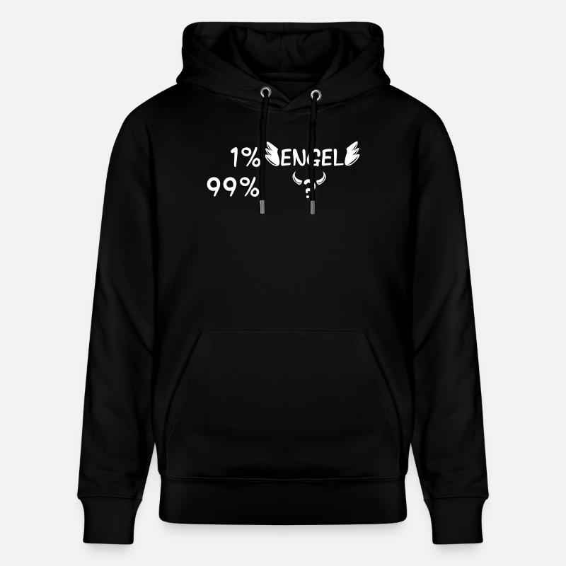 Engel oder Teufel - Stanley/Stella Unisex Bio-Hoodie CRUISER - Schwarz