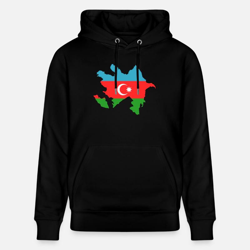 L’Azerbaïdjan comme drapeau - Sweat à capuche bio CRUISER Stanley/Stella Unisexe - noir