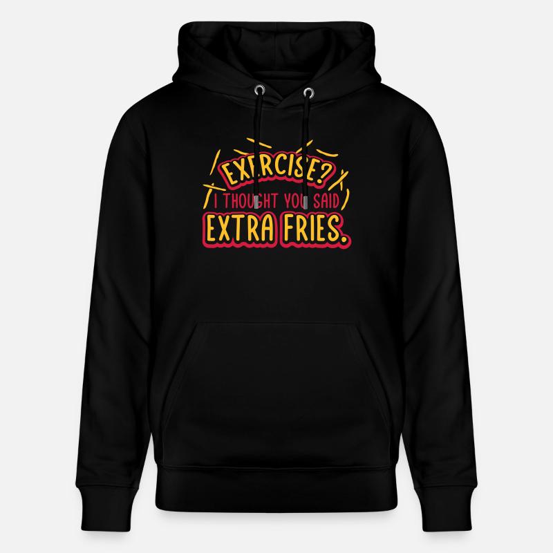 Exercice Extra Fries Citation - Sweat à capuche bio CRUISER Stanley/Stella Unisexe - noir