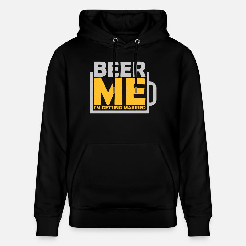 Beer Me Me marier - Sweat à capuche bio CRUISER Stanley/Stella Unisexe - noir