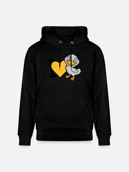 J’adore ducklings Comic - Sweat à capuche bio CRUISER Stanley/Stella Unisexe - noir