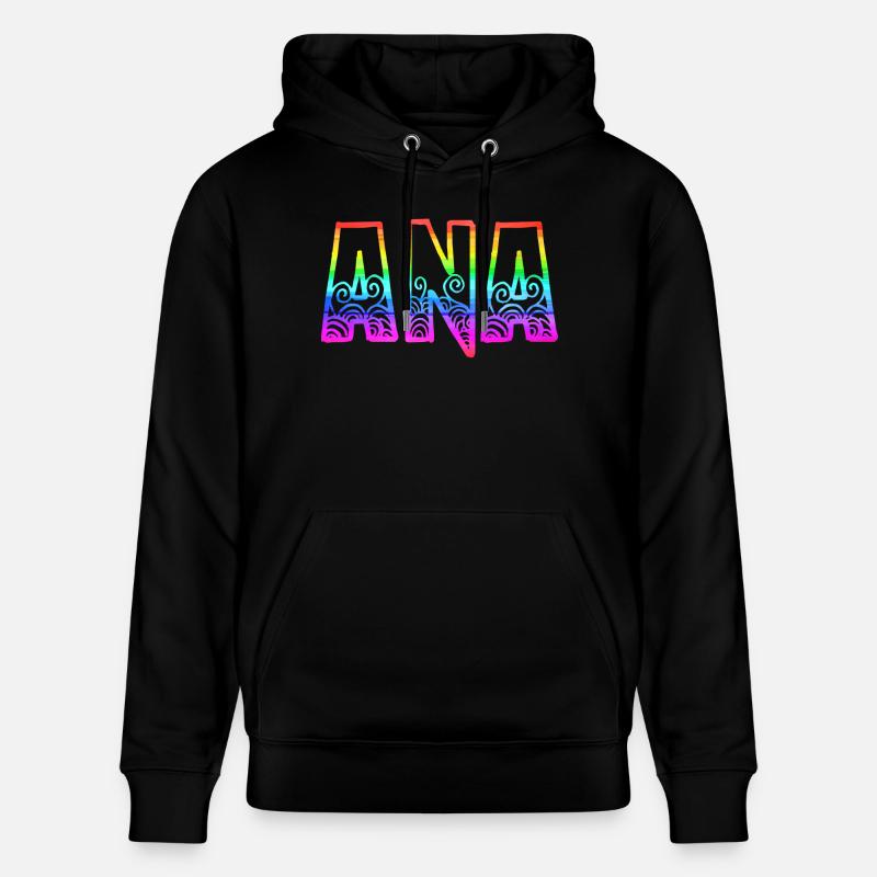 ana rs arc-en-ciel - Sweat à capuche bio CRUISER Stanley/Stella Unisexe - noir