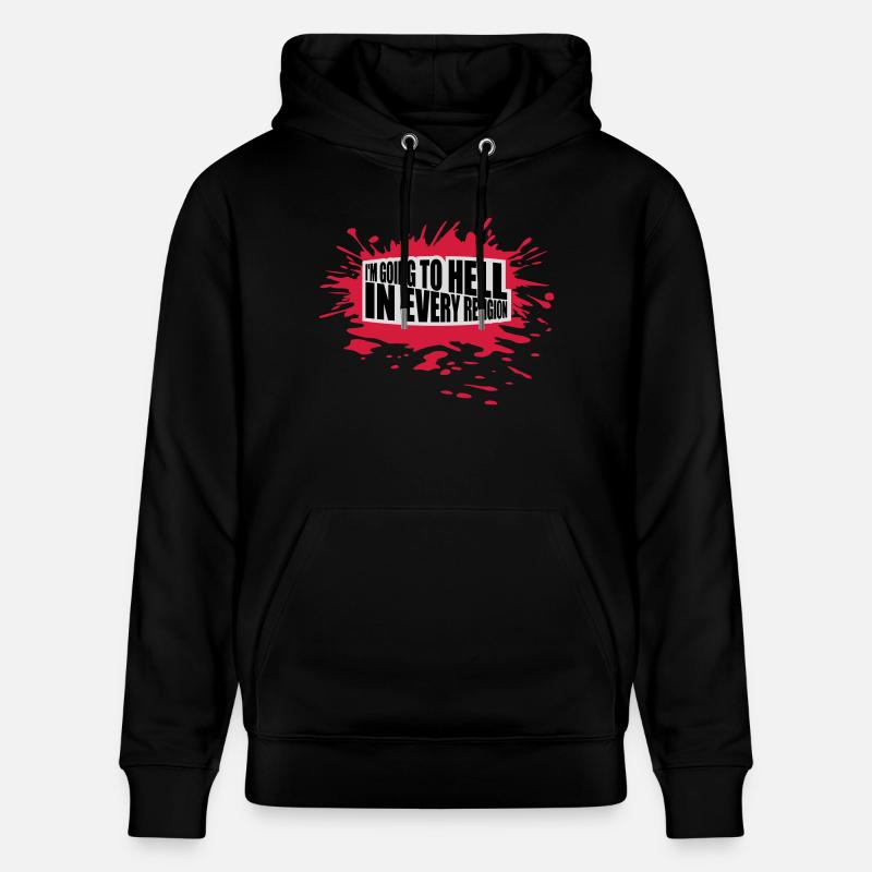 En allant en enfer - Sweat à capuche bio CRUISER Stanley/Stella Unisexe - noir