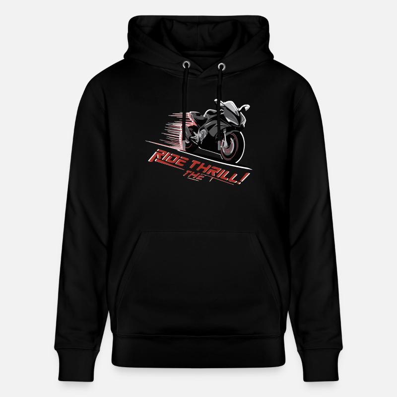 SURFEZ SUR LE FRISSON - Sweat à capuche bio CRUISER Stanley/Stella Unisexe - noir