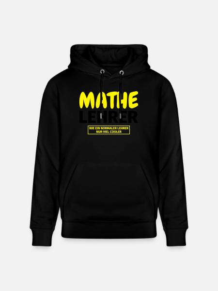 Mathelehrer Geschenk - Stanley/Stella Unisex Bio-Hoodie CRUISER - Schwarz