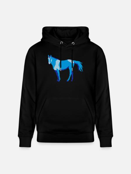 Pferde, horse - Stanley/Stella Unisex Bio-Hoodie CRUISER  - Schwarz
