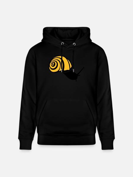 snail snail snail schnecke lumaca2 - Stanley/Stella CRUISER Unisex Organic Hoodie - black