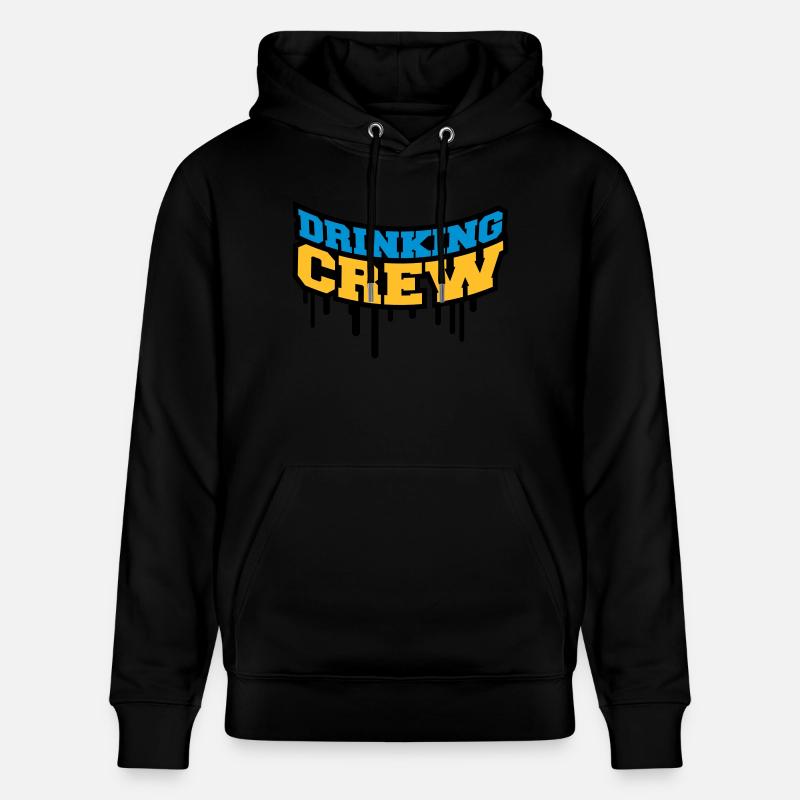 Drinking Crew Graffiti - Stanley/Stella CRUISER Unisex Organic Hoodie - black