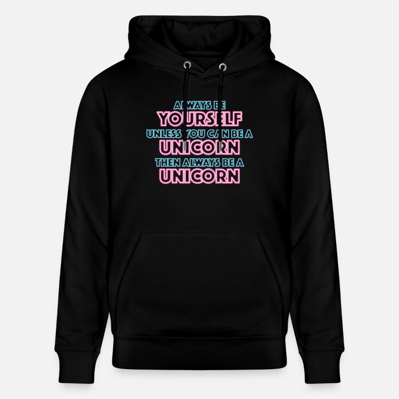 Always be yourself - Sweat à capuche bio CRUISER Stanley/Stella Unisexe - noir