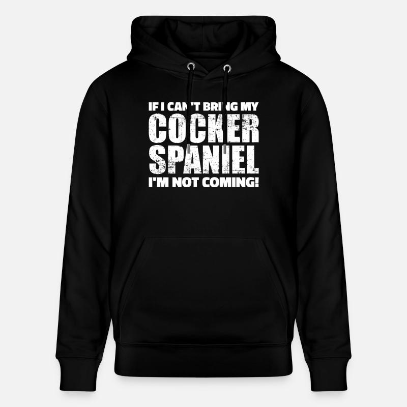 Cocker Spaniel - Stanley/Stella CRUISER Unisex Organic Hoodie - black