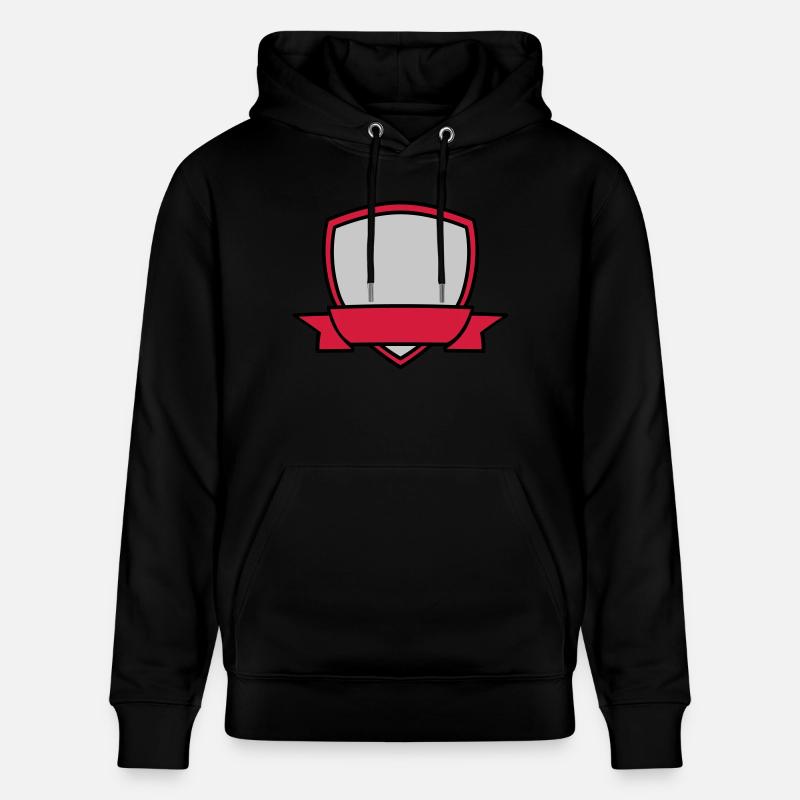 Bannière de bouclier vide - Sweat à capuche bio CRUISER Stanley/Stella Unisexe - noir