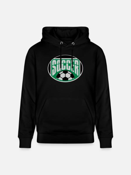 Soccer Hobby Sport Shield - Stanley/Stella CRUISER Unisex Organic Hoodie - black