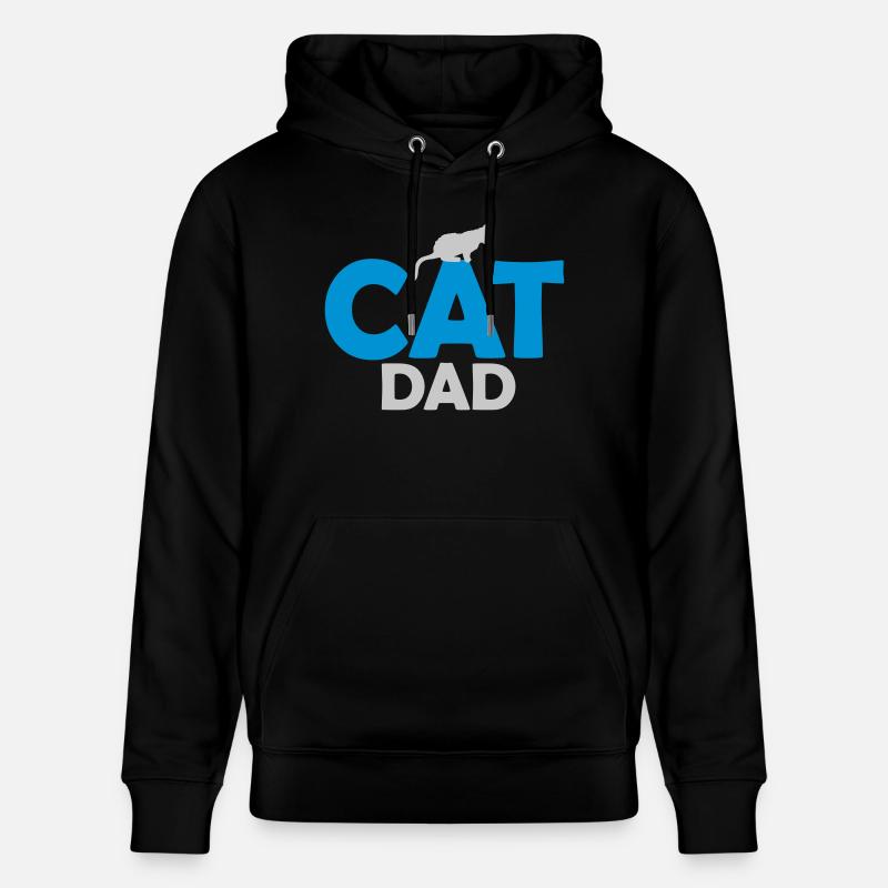 Conception du logo Cat Dad - Sweat à capuche bio CRUISER Stanley/Stella Unisexe - noir
