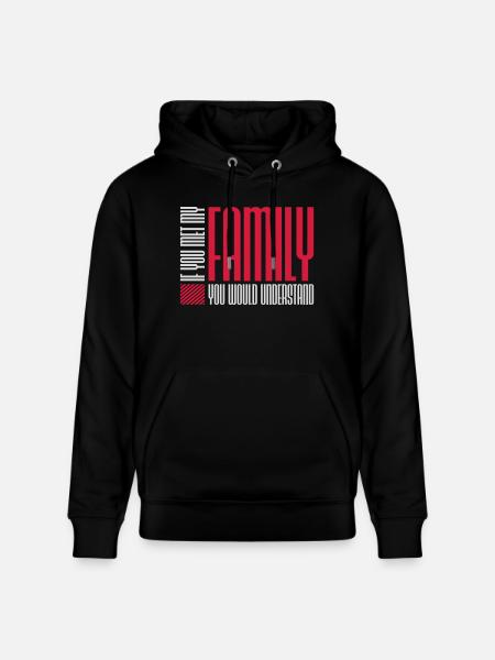 you would understand quote - Stanley/Stella CRUISER Unisex Organic Hoodie - black