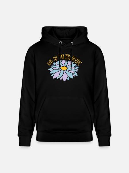 the day you deserve - Stanley/Stella CRUISER Unisex Organic Hoodie - black