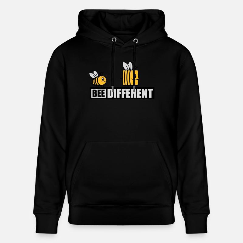 bee citation différente - Sweat à capuche bio CRUISER Stanley/Stella Unisexe - noir