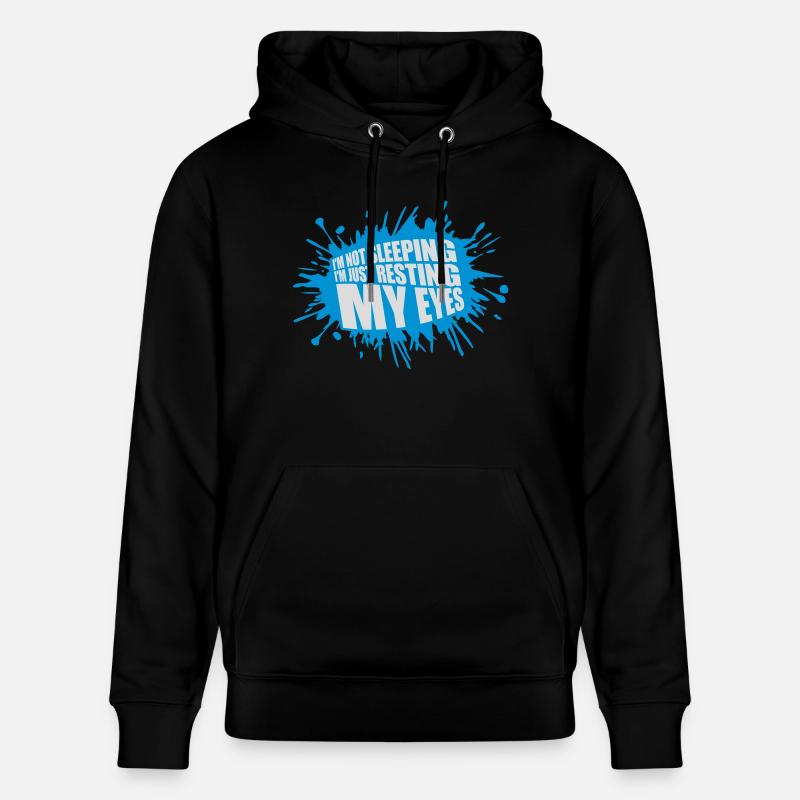 im not sleeping Zitat - Stanley/Stella Unisex Bio-Hoodie CRUISER  - Schwarz
