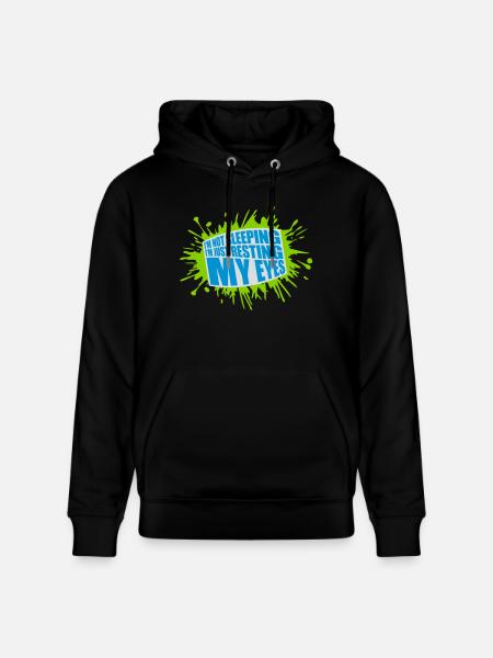 im not sleeping quote - Stanley/Stella CRUISER Unisex Organic Hoodie - black