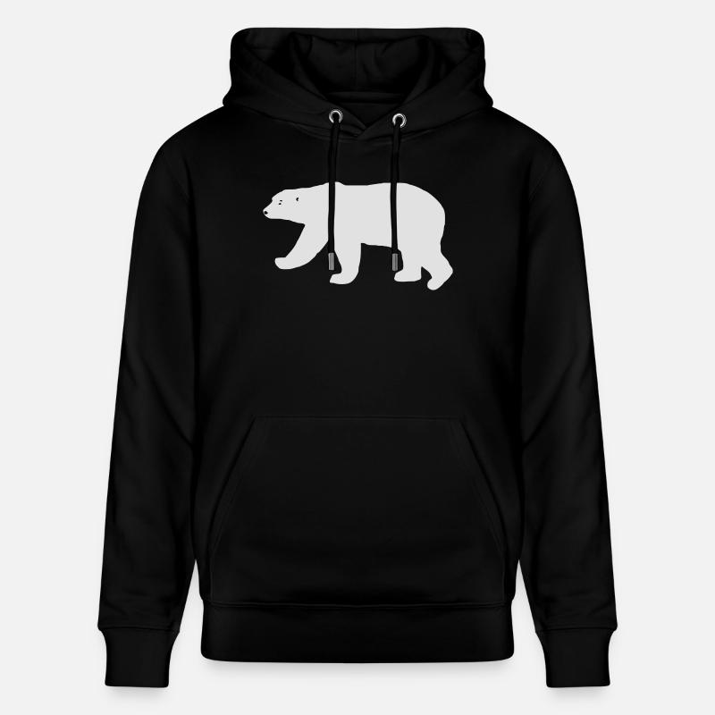 Polar Bear - Sweat à capuche bio CRUISER Stanley/Stella Unisexe - noir