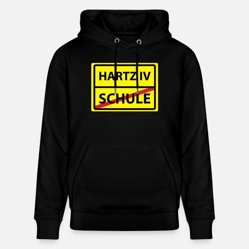 schule hartz 4 - Stanley/Stella Unisex Bio-Hoodie CRUISER - Schwarz