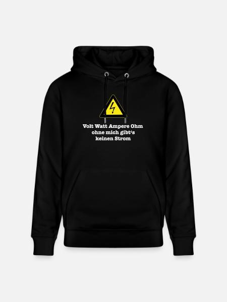 volt_watt - Stanley/Stella Unisex Bio-Hoodie CRUISER  - Schwarz