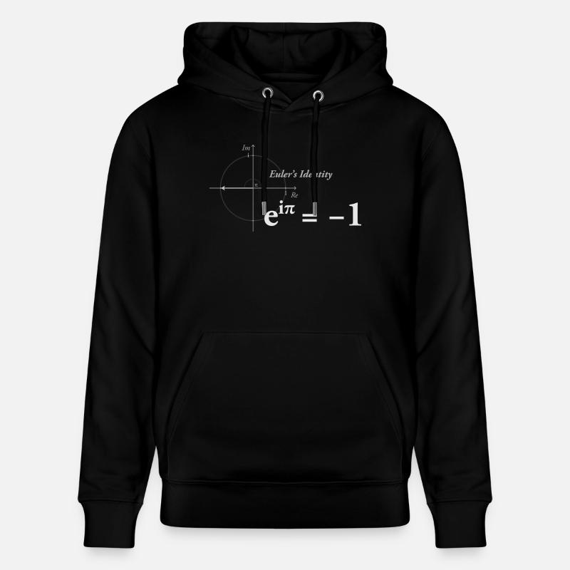 Euler identité mathématiques clair - Sweat à capuche bio CRUISER Stanley/Stella Unisexe - noir