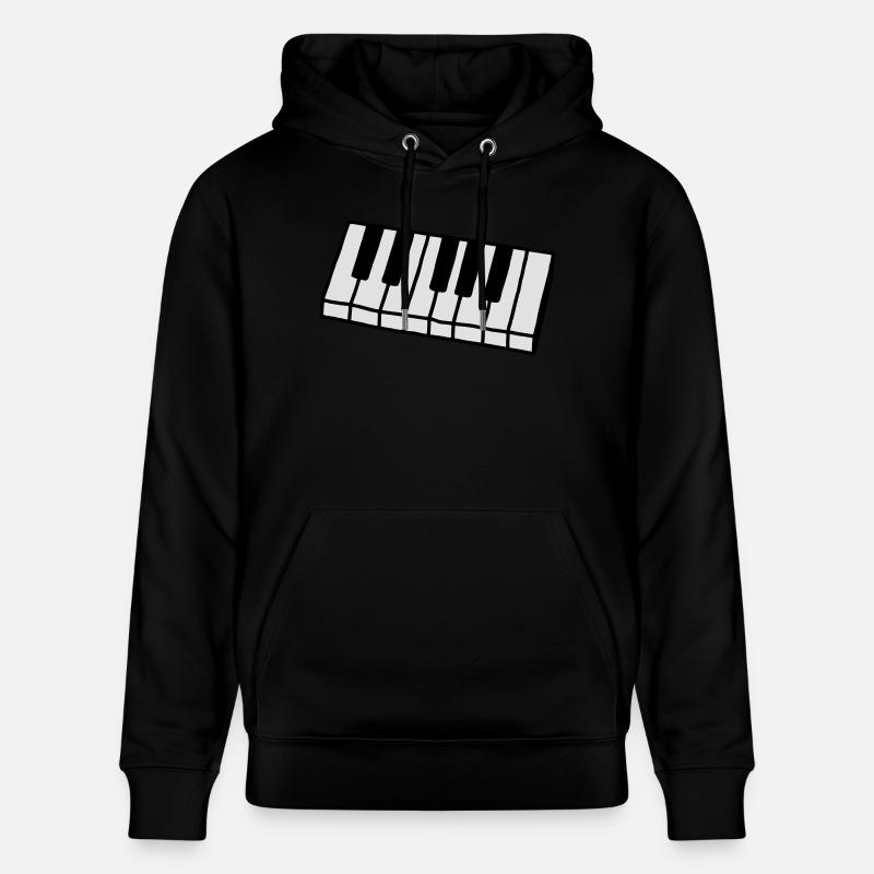 Piano - Clavier - V2 - Sweat à capuche bio CRUISER Stanley/Stella Unisexe - noir